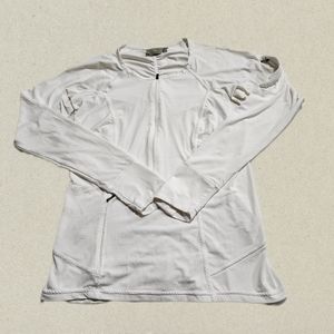 Athleta Women's White Athletic Half-Zip Jacket Size Medium